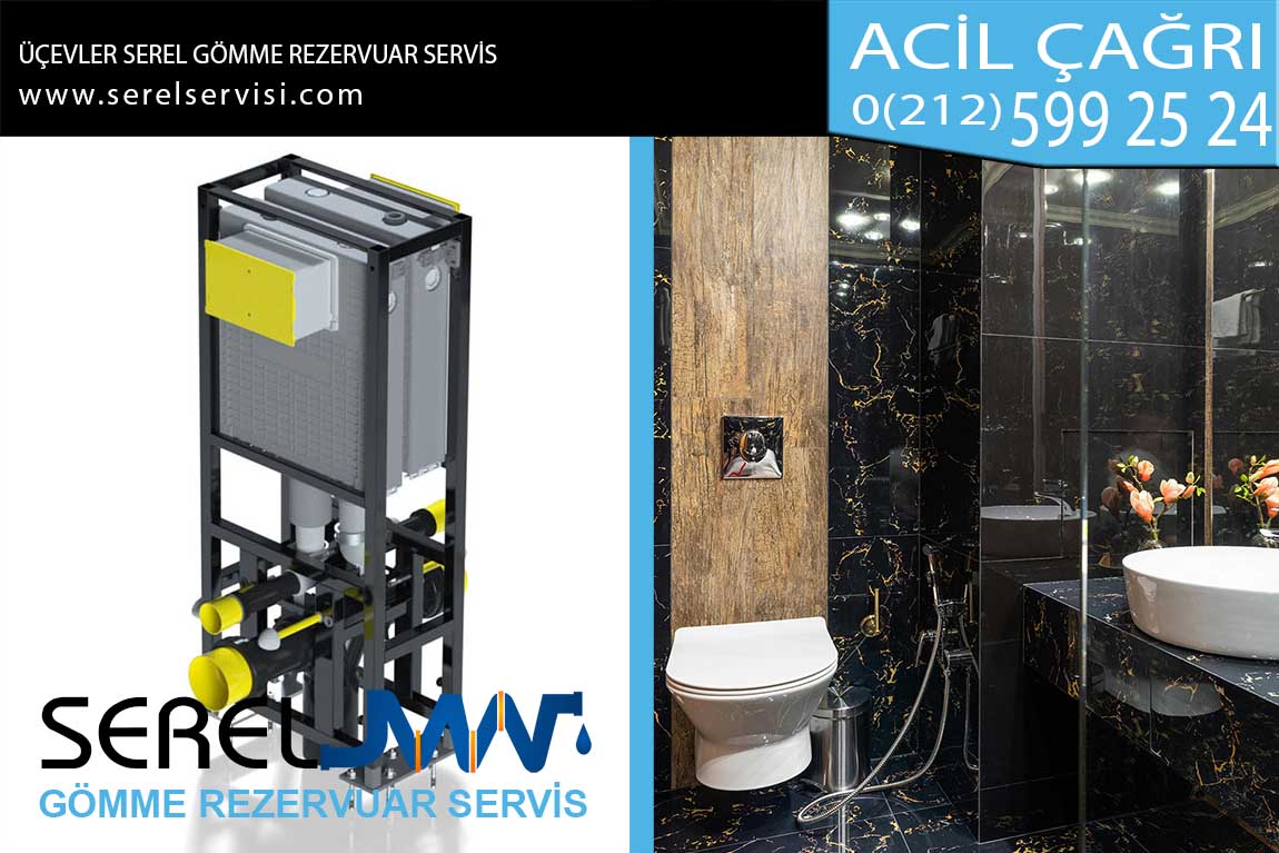 üçevler serel gömme rezervuar servis